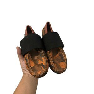 Venettini Boys Leather Orange Camouflage Slip On Loafers Size EU 32 US 13.5
